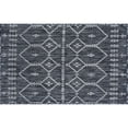 thumbnail image 3 of Veranda Contemporary 2' x 3' Charcoal and Light Gray Polypropylene Outdoor Area Rug, 3 of 7