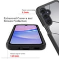 thumbnail image 3 of Galaxy A17 5G Case with Built in Screen Protector,Dteck Full-Body Shockproof Rubber Hybrid Protection Crystal Clear PC Back Protective Phone Case Cover for Samsung Galaxy A17 5G,Black, 3 of 5