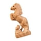 thumbnail image 2 of Estatua de caballo de madera tallada a mano, figura de caballo de escritorio, caballo de madera hecho a mano Estilo A, 2 of 9