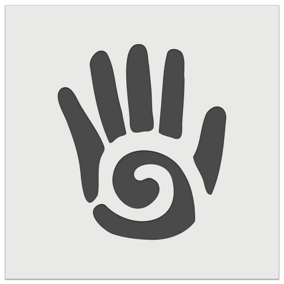 Southwestern Style Tribal Hand with Swirl DIY Cookie Wall Craft Stencil - 5.5 Inch