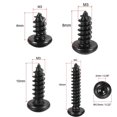 thumbnail image 2 of 200pcs Screws DIY Self Tapping Screws Black M3 Machinery Machine Screws Cap Screws Hex Socket Button Head M3 X 8MM, 2 of 8