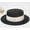 YY Double row Pearl Flat Top Straw Hat - Black, variant on French Style Pearl Straw Hat, Women's Summer Beach Sun Hat, Sun Protection Straw Woven Sun Hat, Socialite Style Flat Top Hat