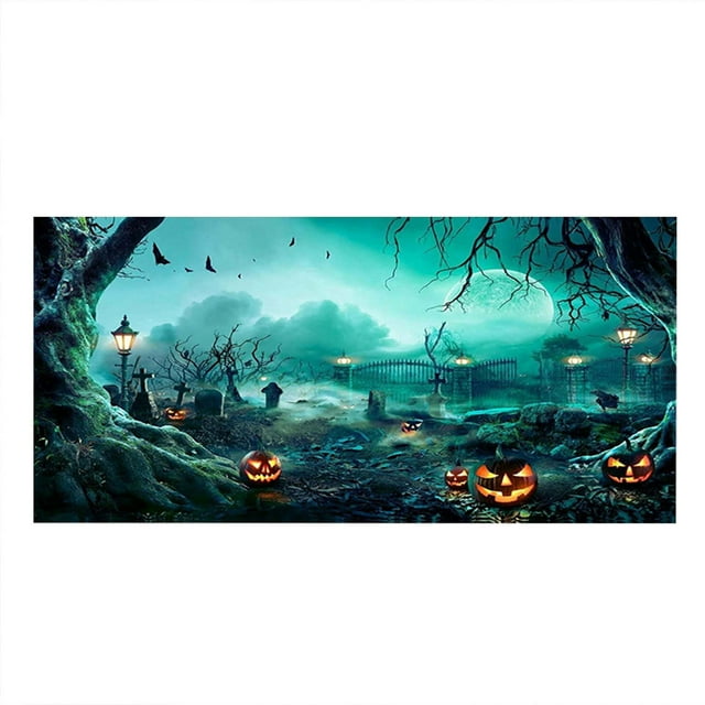 Decoraciones de Fiesta de Halloween Decoración de Fondo de Garaje de Halloween Paño Colgante Decoración de Partido Personalizada Tapicería Paño Colgante Decoraciones de Halloween