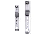 thumbnail image 4 of Nail Clippers with 360-Degree Rotating Head - Stainless Steel Fingernails and Toenails Cutter Lagre and Small Sizes (Silver), 4 of 8