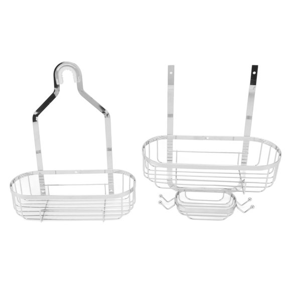 Étagères de Salle de Bain Sans Perçage, Panier Mural Innovant en Métal Fer Grande Durabilité 2 Couches pour Surface Marbre Électroplaqué