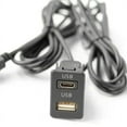 thumbnail image 4 of 150CM Car Dash Flush Mount 2 USB Port Panel Auto Boat Dual USB-TAPYC Extension Cable Adapter for, 4 of 5