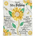 thumbnail image 5 of 50th Birthday Blanket for Women-50 Year Old Women Birthday Blanket, 5 of 5