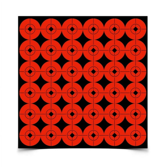 Birchwood Casey Target Spots Orange Bright High-Contrast Self-Adhesive Bull's Eyes Paper Shooting Targets - 3" 40 Targets, 100 Pasters