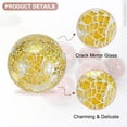 thumbnail image 2 of Uxcell 3-Pack Decorative Ball for Bowls, 3 Inch Mosaic Glass Balls Decorative Glass Orbs for Home Decor/Dining Tables [Yellow], 2 of 7