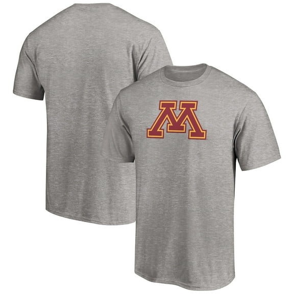 Men's Heather Gray Minnesota Golden Gophers Logo T-Shirt