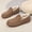 Camel, variant on Men's Autumn and Winter Slip-On House Slippers, Cozy Lined Loafers with Soft Cushioned TPR Anti-Slip Durable Soles for Indoor and Light Outdoor Comfort