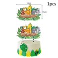 thumbnail image 3 of selva Animal León Tigre Thme Safaris Fte D'anniversaire Ensemble Drapeau Gteau Drapeau Ballon, 3 of 5