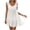 White, variant on Staron Summer Casual Dresses for Women V-Neck Sleeveless Loose Knee-Length Solid Color Party Vacation Sundress, White XL