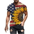 thumbnail image 1 of Pullover de Manga Corta para Hombres Impresión Canadiense Cuello Redondo Camiseta Superior, Blusa Casual de Poliéster para Hombres, Lavado a Mano Primavera Verano, 1 of 5
