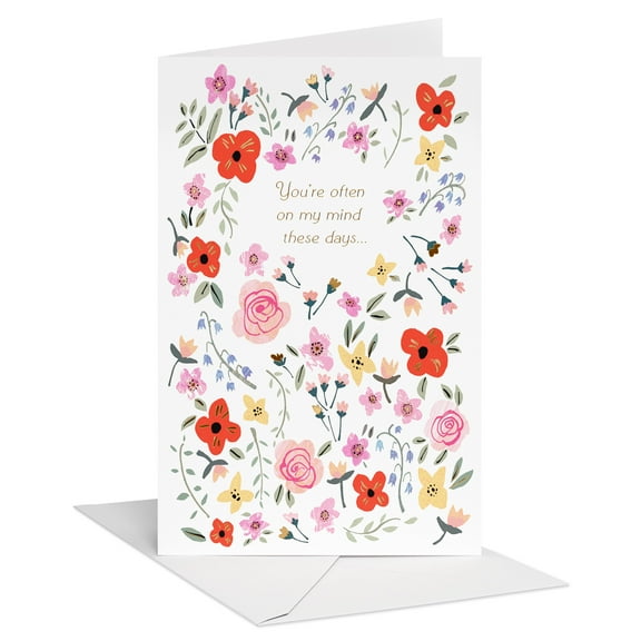 American Greetings Religious Thinking of You Card for Friend (Floral)