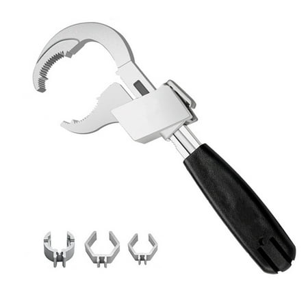 

Multifunctional Bathroom Wrench Adjustable Opening 80Mm Spanner Sink Faucet Narrow Sewer Water Pipe Repair Tool