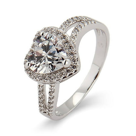 Beautiful Heart CZ Promise Ring