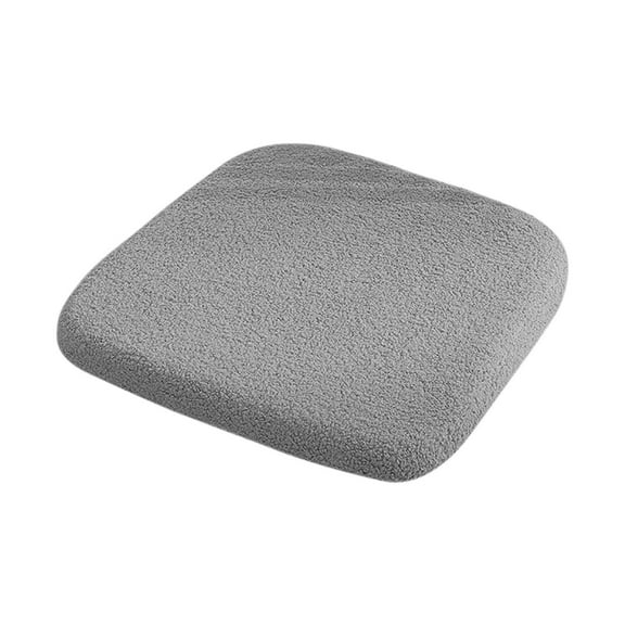 Cinvoph 14"x14" Plush Dining Chair Cushions Solid Color Non-Slip Seat Cushion Machine Washable Seat Pad, Durable Soft for Home Kitchen Office Daily Use, Gray