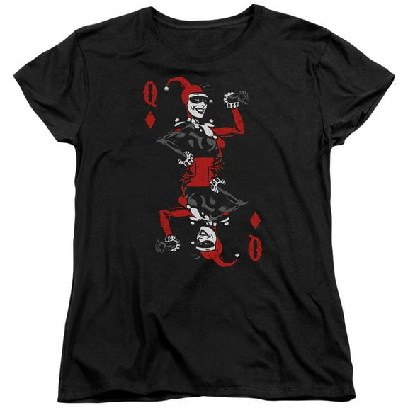 Batman - Quinn Of Diamonds - Women's Short Sleeve Shirt - Medium