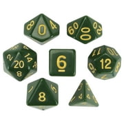 Wiz Dice Blighted Grove Set of 7 Polyhedral Dice in Display Case- Hunter Green