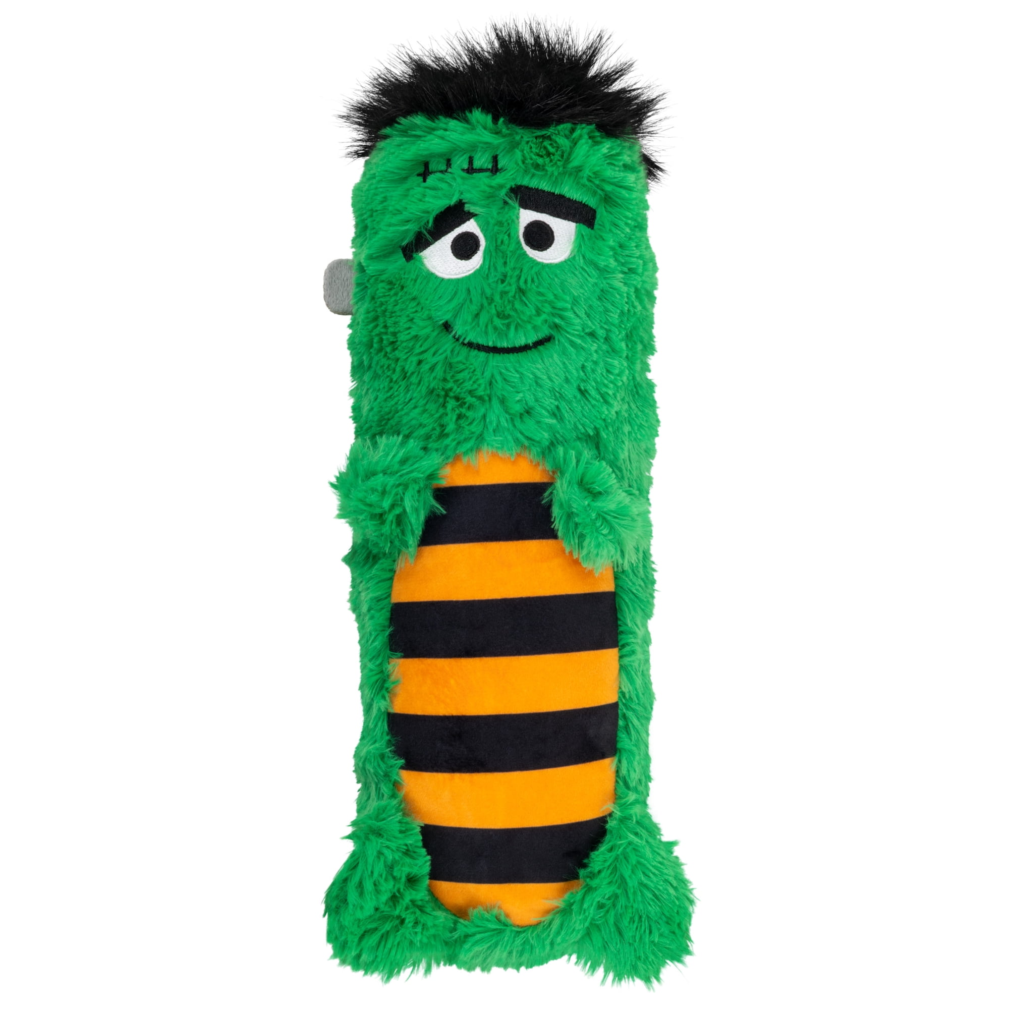 KONG® Halloween Huggz™ Oversized Squeaker Dog Toy, Frankenstein, Green, Medium