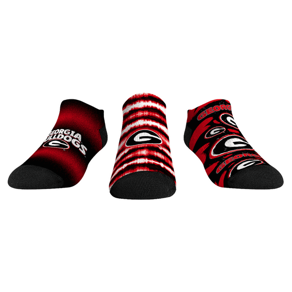 Unisex Rock Em Socks Georgia Bulldogs Make Some Noise Three-Pack Low-Cut Socks Set