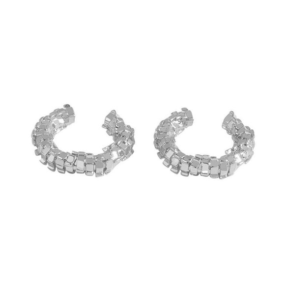 Boucles d'Oreilles pour Femmes Clip d'Oreille Créoles Clous d'Oreilles Poignets d'Oreille Clous Boucles d'Oreilles Non Percées Boucles d'Oreilles Géométriques