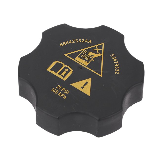 Engine Coolant Reservoir Cap, Prevent Leakage Radiator Coolant Reservoir Cap 68096261AA for Car Replacement for Cherokee 2014-2021