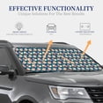 thumbnail image 3 of Kdxio Popcorn With Glasses Print 2-Piece Sun Shade Front Windshield - Foldable Car Front Window Sunshades for Most Sedans SUV Truck, 3 of 6