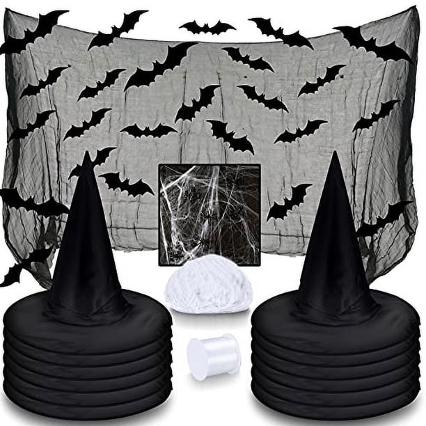 Kit de Sombrero de Bruja de Halloween y Decoraciones Colgantes.