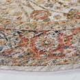 thumbnail image 3 of SAFAVIEH Silverado Ormonde Oriental Polyester Area Rug, Ivory/Rust, 6'4" x 6'4" Round, 3 of 8