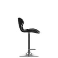 thumbnail image 6 of CorLiving Remi Set of 2 Black Faux Leather Adjustable Curved Seat Barstools, 6 of 10