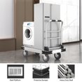 thumbnail image 7 of 2200 lbs. Capacity Foldable Push Cart Dolly | Moving Platform Hand Truck | Heavy Duty Space Saving Collapsible | Swivel Flat Bed Wagon - Furniture Luggage Lifting, 7 of 7