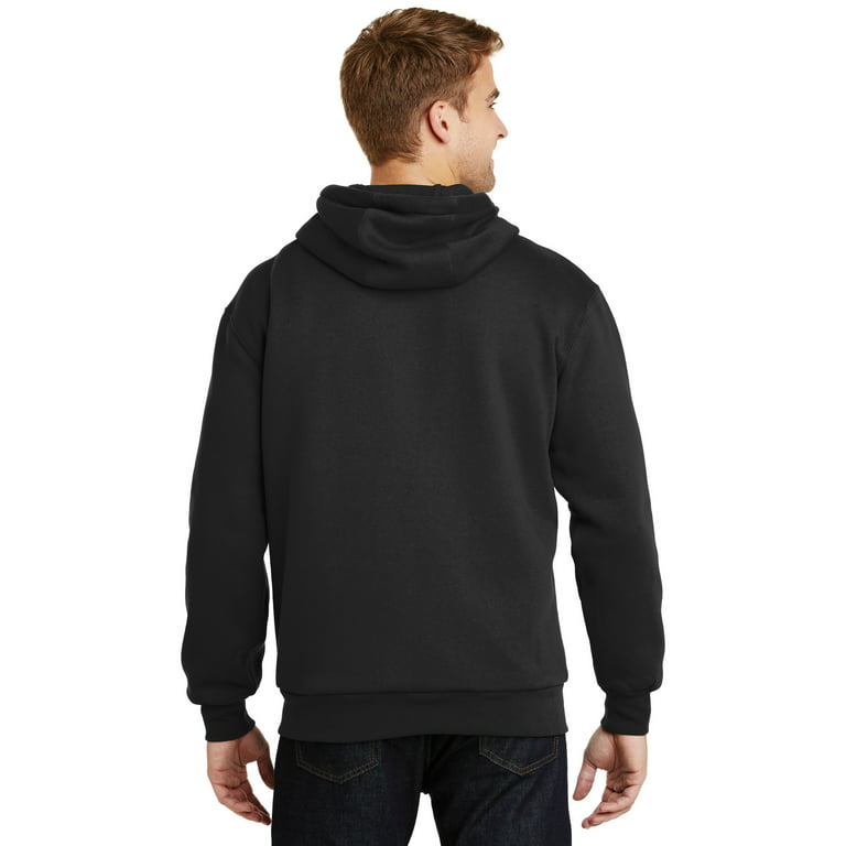 CornerStone Men\'s Heavy Weight Brass Zipper Pouch Pocket Hooded Sweatshirt  CS620
