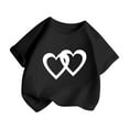 thumbnail image 3 of SNKSDGM Girls Shirts for Girls 10-12 Y2K Cute Clothes for Teen Girls Summer Kid Girls Cute Graphic Round Neck Short Sleeve Tee Summer Casual T Shirt 1-2 Years, 3 of 5