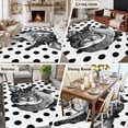 thumbnail image 6 of Black Easter 5'x8' Area Rug for Living Room, Spring Country Cute Bunny Polka Dot Washable Non-Slip Rugs for Bedroom Nursery Dining Room, StainResistant Low-Pile Kitchen Carpet Large Entryway Rugs, 6 of 9