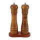 thumbnail image 1 of Molinillos de pimienta de madera, núcleo de molienda de cerámica ajustable con Base, molinillo de pimienta para sal y comino, 2 uds., 1 of 9