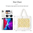 thumbnail image 3 of Honeii Sunflowers Bee Print Fluffy Shoulder Bag Plush Bags Women Ladies Tote Bag Fluffy Furry Purse Handbag for Autumn and Winter, 3 of 7
