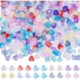 thumbnail image 1 of 100 cuentas espaciadoras de flores de campana de 10 colores, tapas de cuentas de flores acrílicas sueltas, tapas de cuentas de flores de trompeta, 1 of 6