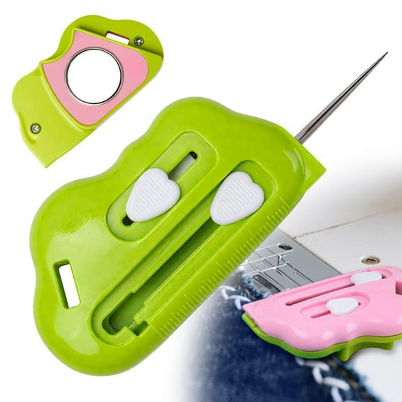 Magnetic Seam Guide for Sewing Machine with Seam Rippers & Needle Threader, 3-in-1 Multifunctional Magnetic Sewing Guide Hemmer with Scale