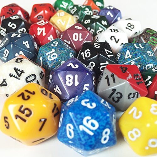 5 Colors, 1.2 in, 30 Pieces Foam Dice Set for Classroom 
