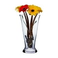 thumbnail image 5 of WGV Clear Tapered Floral Bouquet Vase - 5.5" Wide x 10" Height, Good quality, Heavy Weighted Base - 1 Pc, 5 of 7