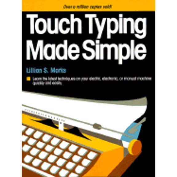 Pre-Owned Touch Typing Made Simple (Paperback) 0385194269 9780385194266