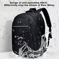 thumbnail image 5 of EUDIDV Water-Resistant backpack Reflective Strips Computer Backpack Student Backpack Large Capacity Leisure Multi-compartment Outdoor Travel Backpack School Supplies Durable type, 5 of 7