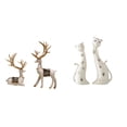 thumbnail image 1 of Estatua de ciervo alce,Figuras de alce y ciervo,decoración del hogar,estatuas de resina,Estatua de escultura decorativa de figura de reno para el hogar,Figura de gato,Esculturas de pareja de, 1 of 8