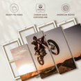 thumbnail image 6 of Elephant Stock Freestyle Dirt Bike Wall Art - Horizontal Multi Panel Canvas - Living Room Wall Decor - Sports Multi Panel - Beige And Gray Decor - 43" x 27", 6 of 8