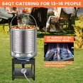thumbnail image 6 of 84QT Stainless Steel Seafood Boiling Kit with Strainer and 200,000BTU Propane Burner, Crab Crawfish Boil Pot and Stove for Outdoors Cooking and Steaming, Large Stockpot, Non-Assembly, 6 of 7