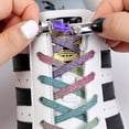 thumbnail image 2 of 1 par de cordones sin atar, cordones elásticos para zapatos, cordones de margaritas, cordones para zapatillas de deporte, cordones para mujeres y hombres, hebilla magnética, Francia Gao Jinjia LED, 2 of 2