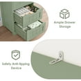 thumbnail image 7 of Homfa Modern Bathroom Cabinet, Free Standing Storage Cabinet with 5 Drawers Organizer Unit for Living Room Bedroom, Green, 7 of 7