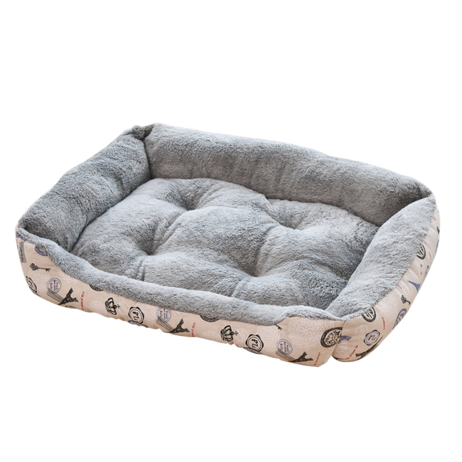 Elevin Pet Bed TM Warm Dog Cat Beds House Cushion Mat Pad Basket Nest Soft Rectangular Lounger 